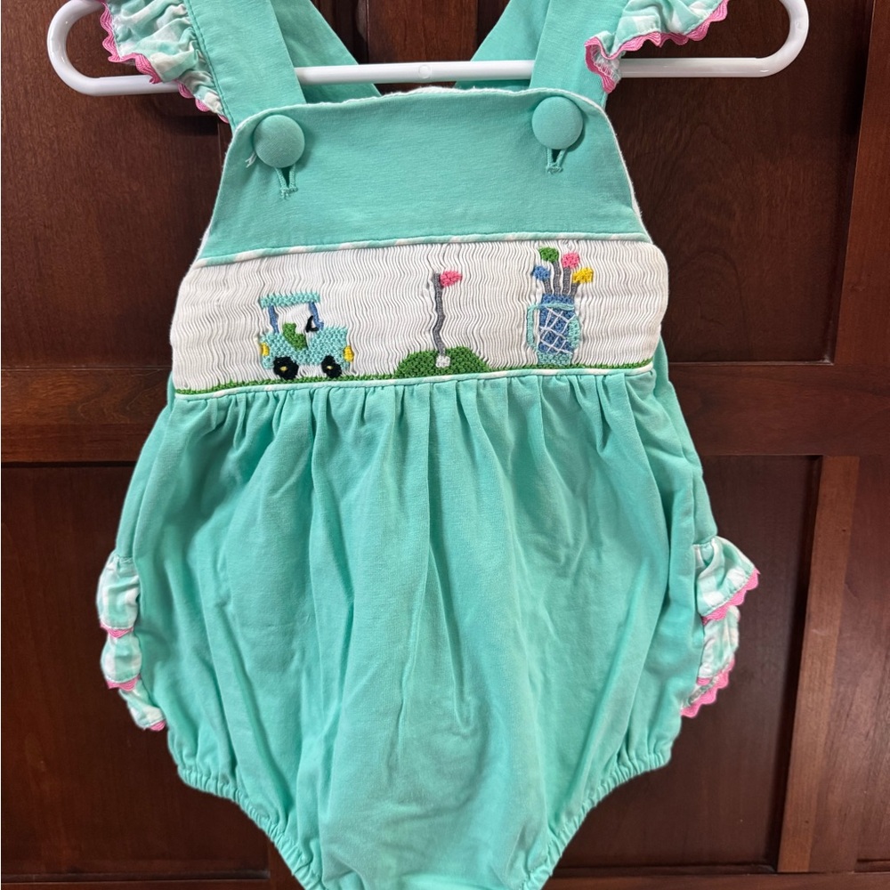 Kids Aqua Bubble with Embroidered Golf Design, 18 mo